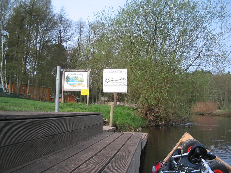 Treppensteg längs - gut für verschiedene Wasserstände